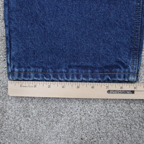 Carhartt Flannel Lined Jeans NWT Mens 40x30 Blue Relaxed Fit 5-Pocket Denim - Picture 4 of 16